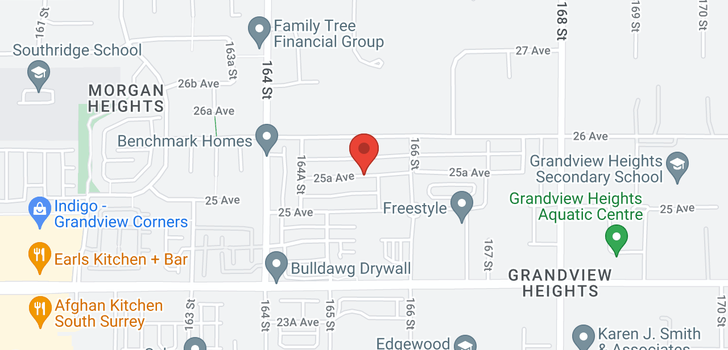 map of 16542 25A AVE AVENUE